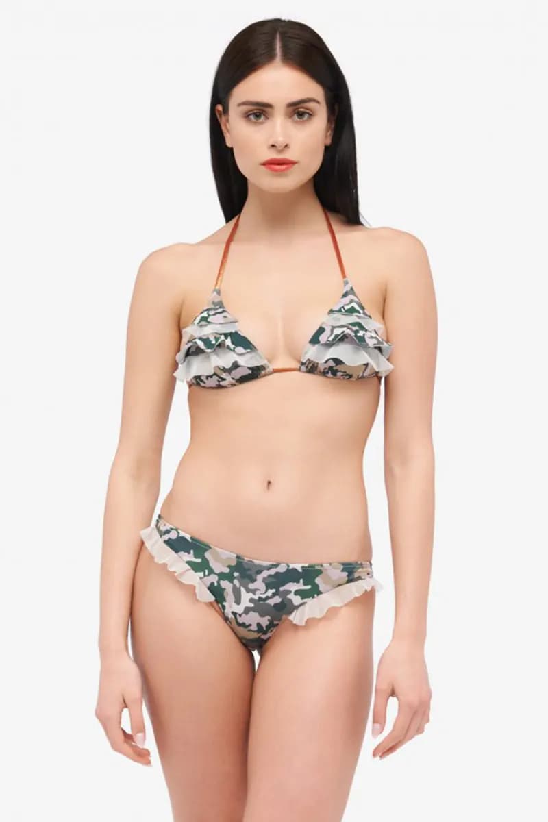 2BEkini | Bikini Triangolo + Brasiliana Camougold - 5