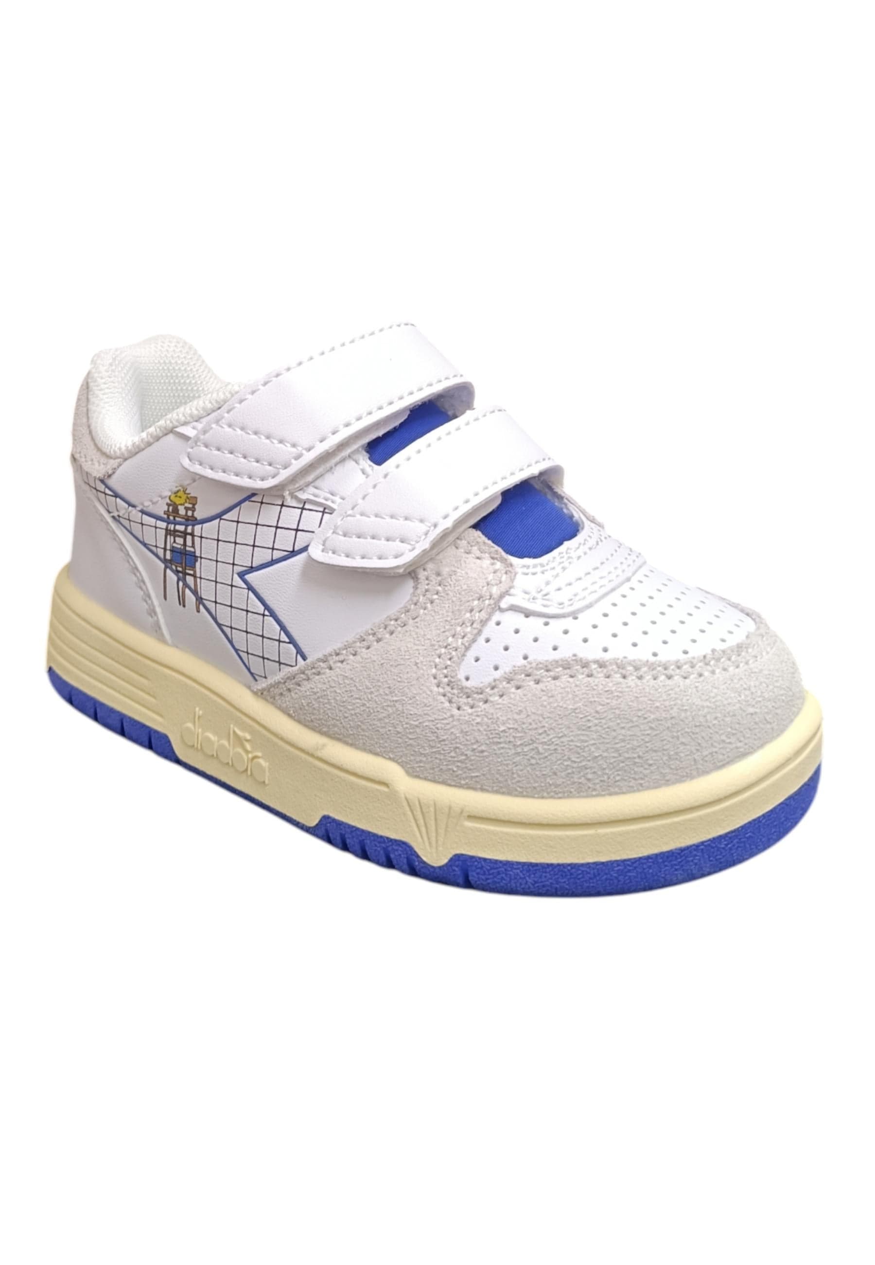 Scarpe snekears Bambini e ragazzi Diadora RAPTOR  bianco-azzurro velcro in Ballerine Scarpetteria Gica - Trani, commercioVirtuoso.it