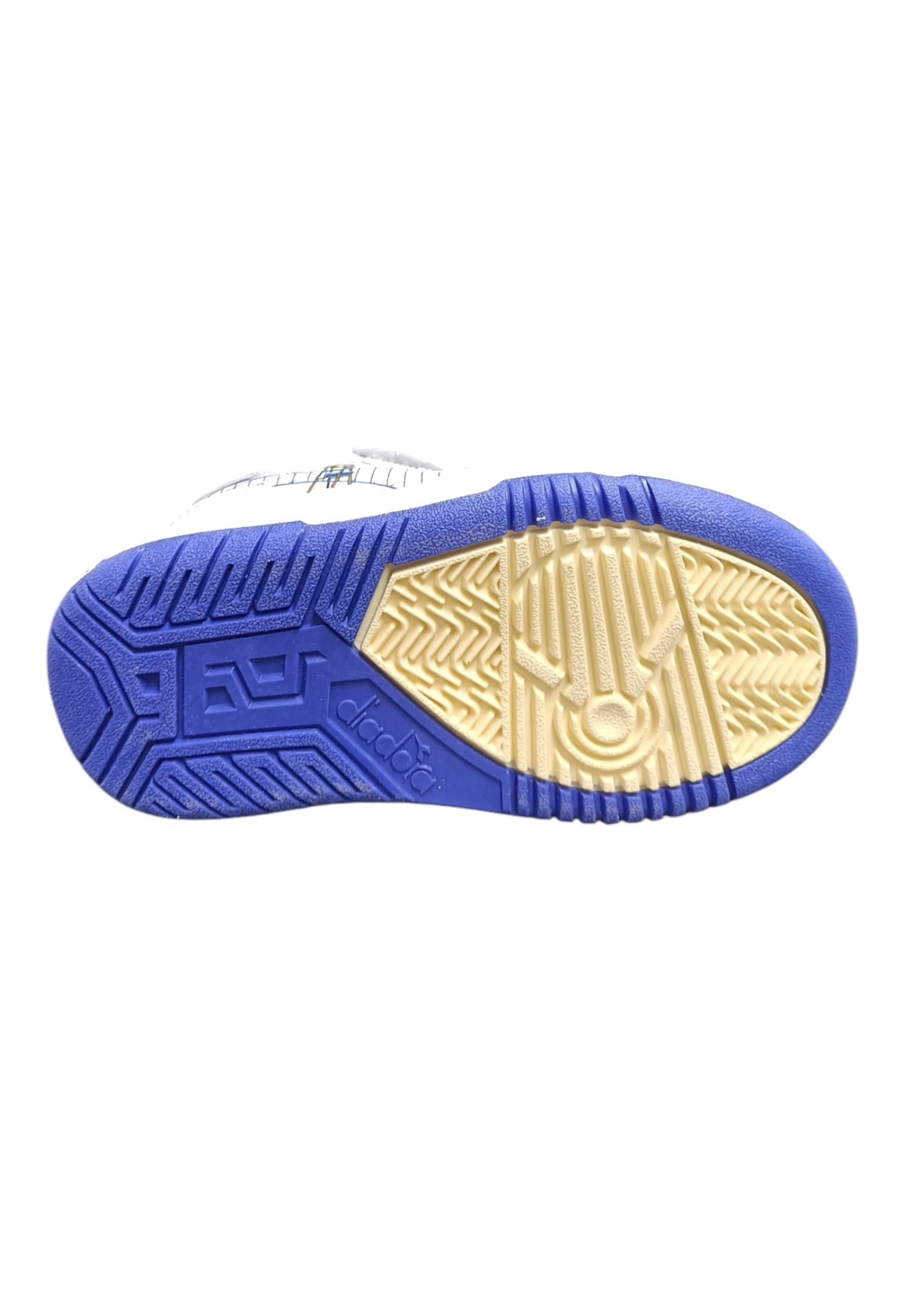 Scarpe snekears Bambini e ragazzi Diadora RAPTOR  bianco-azzurro velcro in Ballerine Scarpetteria Gica - Trani, commercioVirtuoso.it