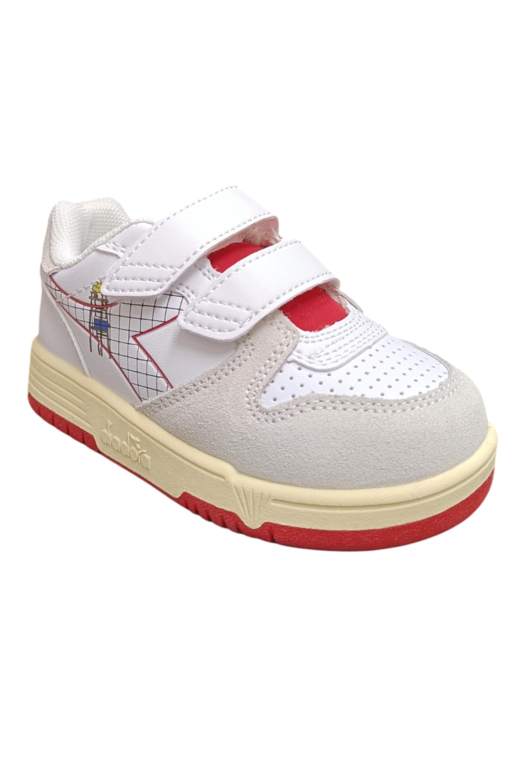Scarpe sneakers Bambine e ragazze Diadora RAPTOR  bianco-rosso velcro in Ballerine Scarpetteria Gica - Trani, commercioVirtuoso.it