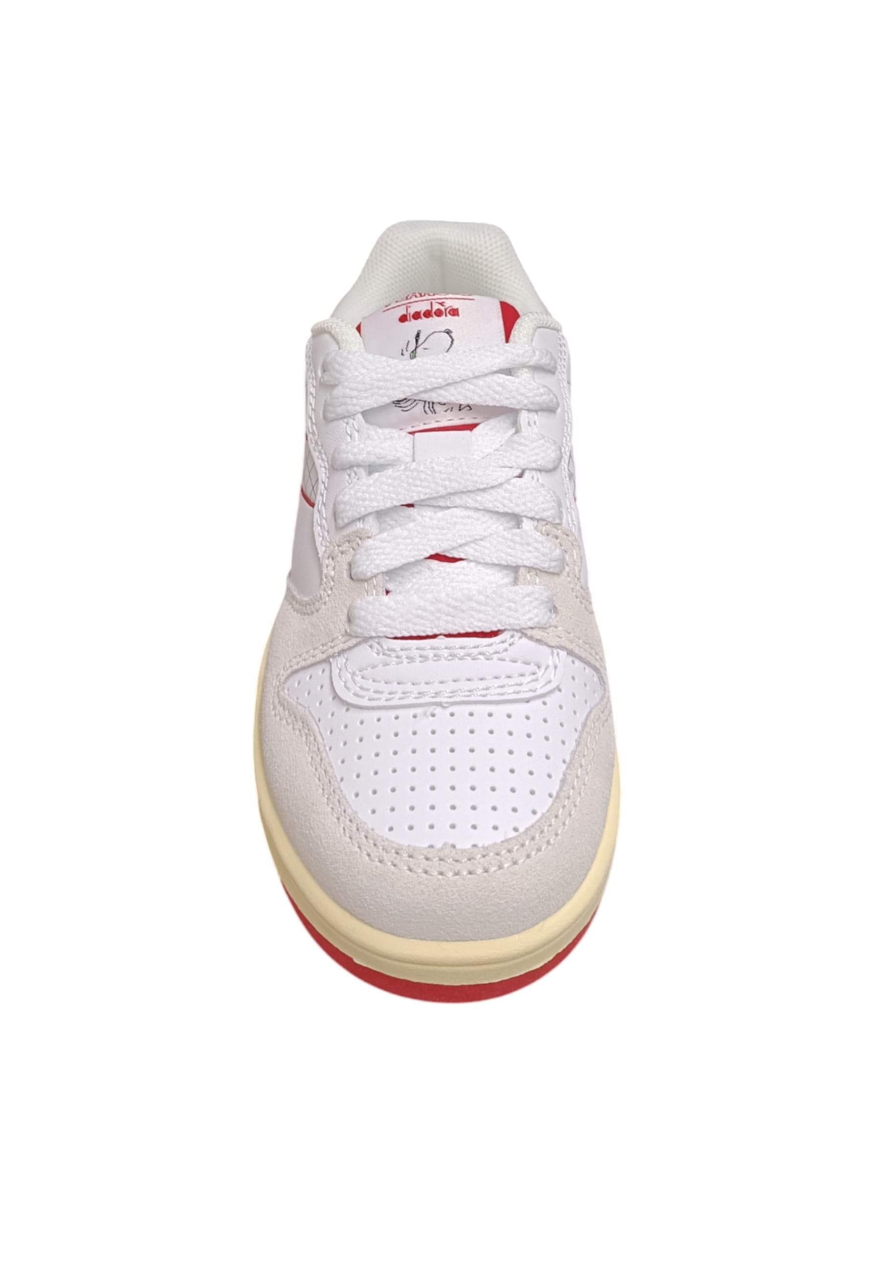 Scarpe snekears Bambini e ragazzi Diadora RAPTOR  bianco-rosso laccio in Ballerine Scarpetteria Gica - Trani, commercioVirtuoso.it