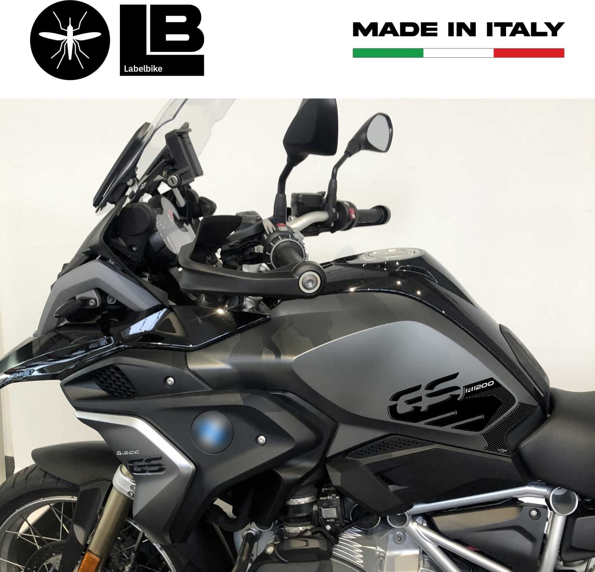 2 Adesivi Gel 3D Protezioni Laterali compatibili con Bmw Gs R1200 Dal 2017 - 2