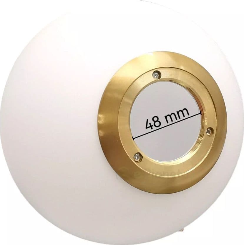 LAMPADARIO A SOSPENSIONE ATTACCO E27 ORO CON SFERA IN VETRO MODERNO MINIMAL 32828 - 13