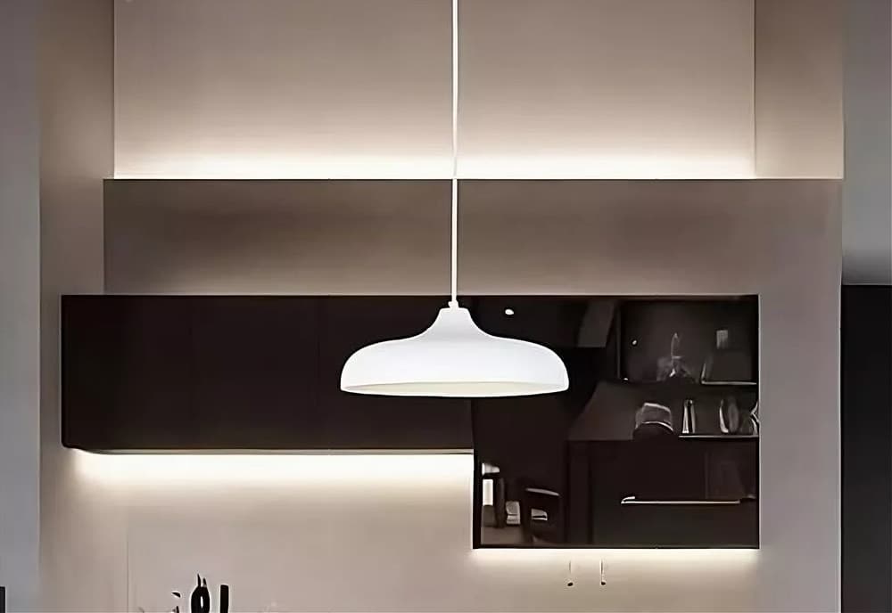 LAMPADARIO A SOSPENSIONE MODERNO CONTEMPORANEO E27 PARALUME FERRO CUPOLA BIANCO 33344 - 4