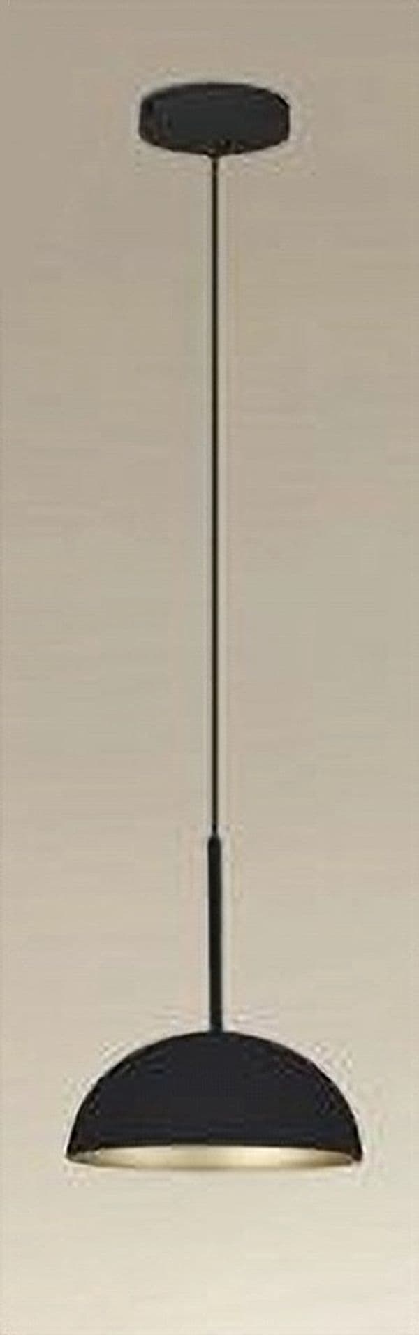 LAMPADARIO A SOSPENSIONE MODERNO CON PARALUME CUPOLA IN FERRO NERO ORO E27 33771 - 3