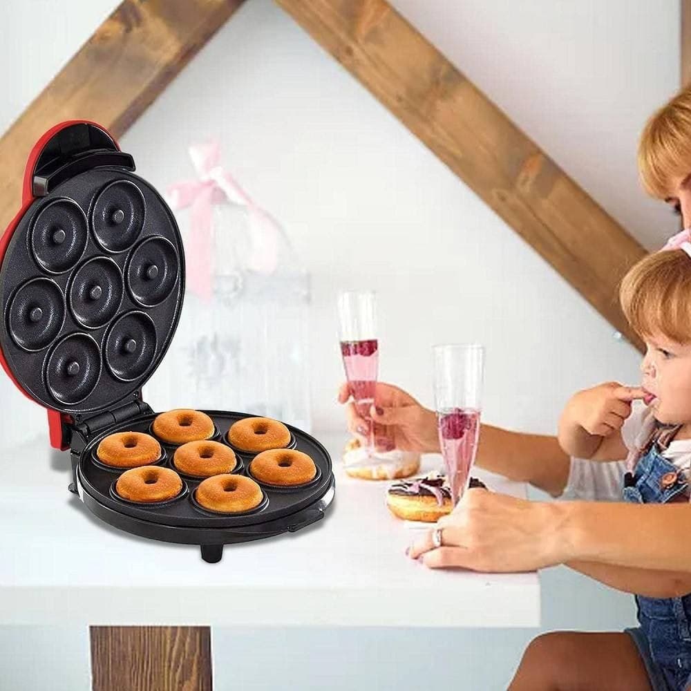 MACCHINA ELETTRICA PER CIAMBELLE FRITTELLE DOUBLE FACE RISCALDANTE ANTIADERENTE - 21