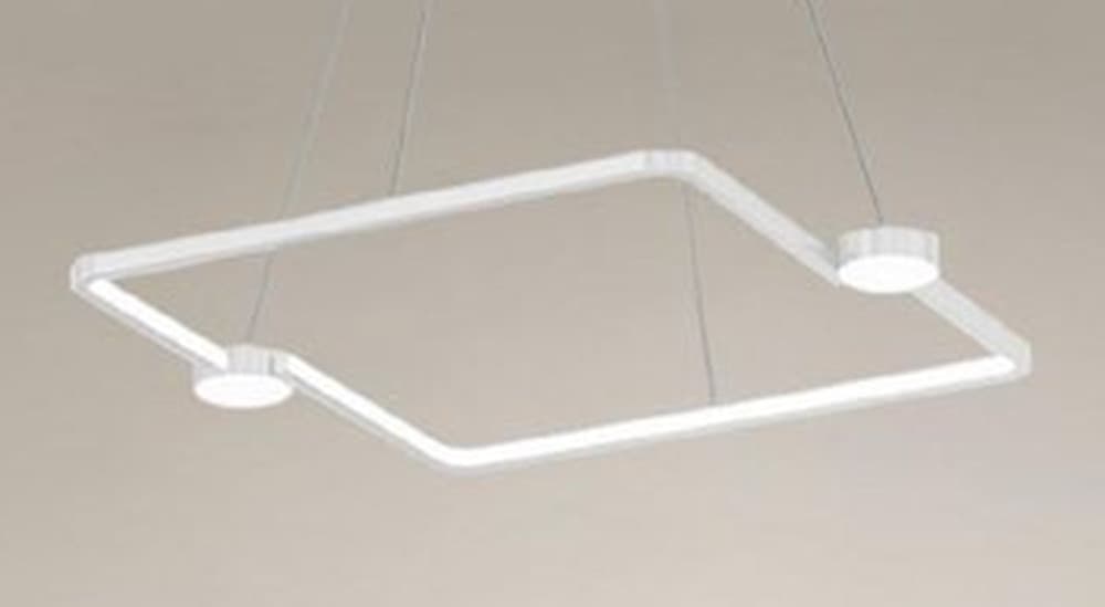 LAMPADARIO A SOSPENSIONE LED 30W QUADRATO CON TELECOMANDO DESIGN MODERNO BIANCO 71163 - 4
