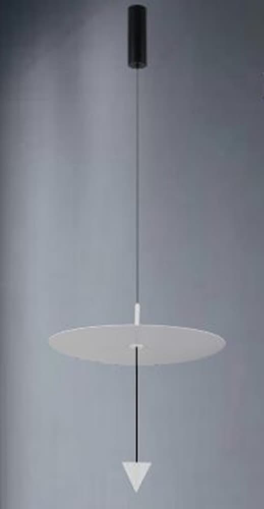 LAMPADARIO A SOSPENSIONE LAMPADA 12W LUCE LED 4000K DISCO Ø23.5CM CONO BIANCO 32972 in Lampade a sospensione Trade Shop italia - Napoli, commercioVirtuoso.it