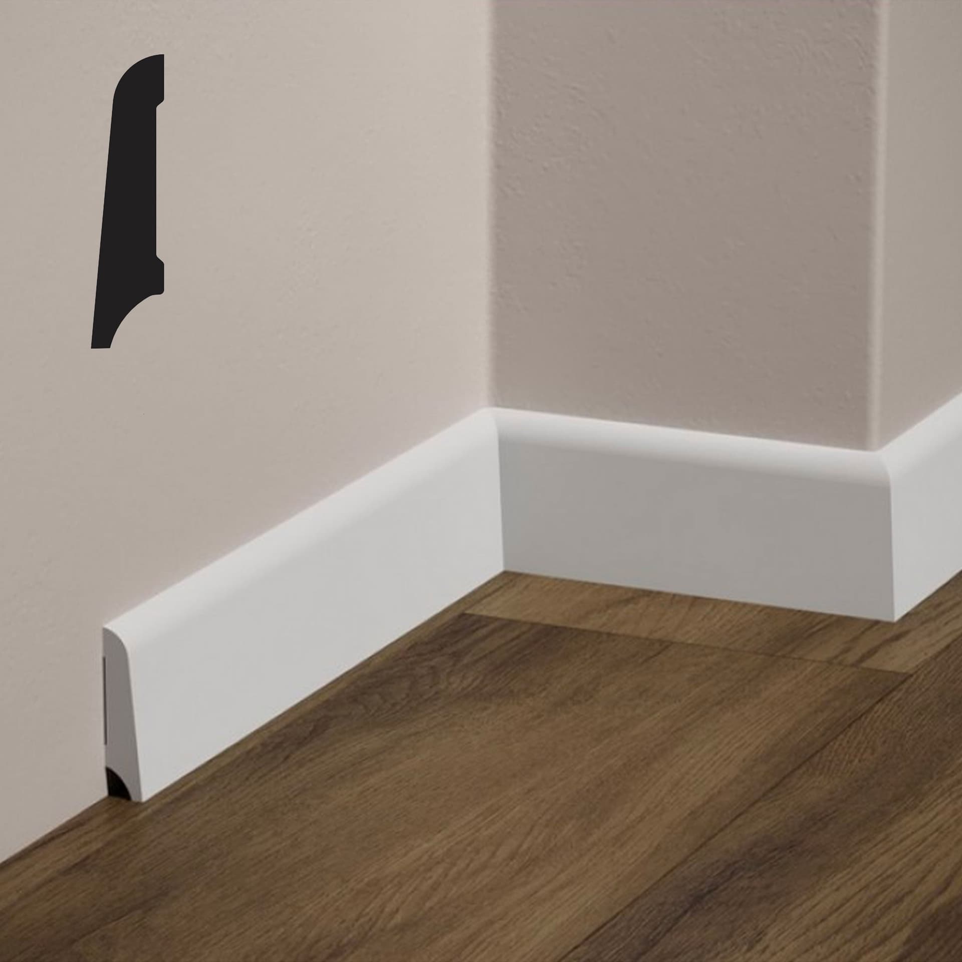 bancale da 172,80ml di Battiscopa INCLINATO in POLIMERI FeelingWood-HD 60x15mm - BIANCO in Battiscopa Eternal Parquet - Ariano Irpino, commercioVirtuoso.it