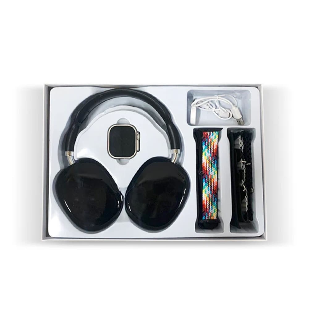 KIT SMARTWATCH CON CUFFIE GRANDI PER ESPERIENZA COMPLETA IMPERMEABILE IP67 BT5.3 - 4