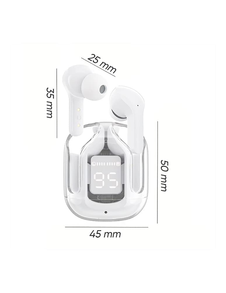 CUFFIE ULTRAPODS MAX AURICOLARI BLUETOOTH 5.3 WIRELESS CON MICROFONO DISPLAY LED - 7