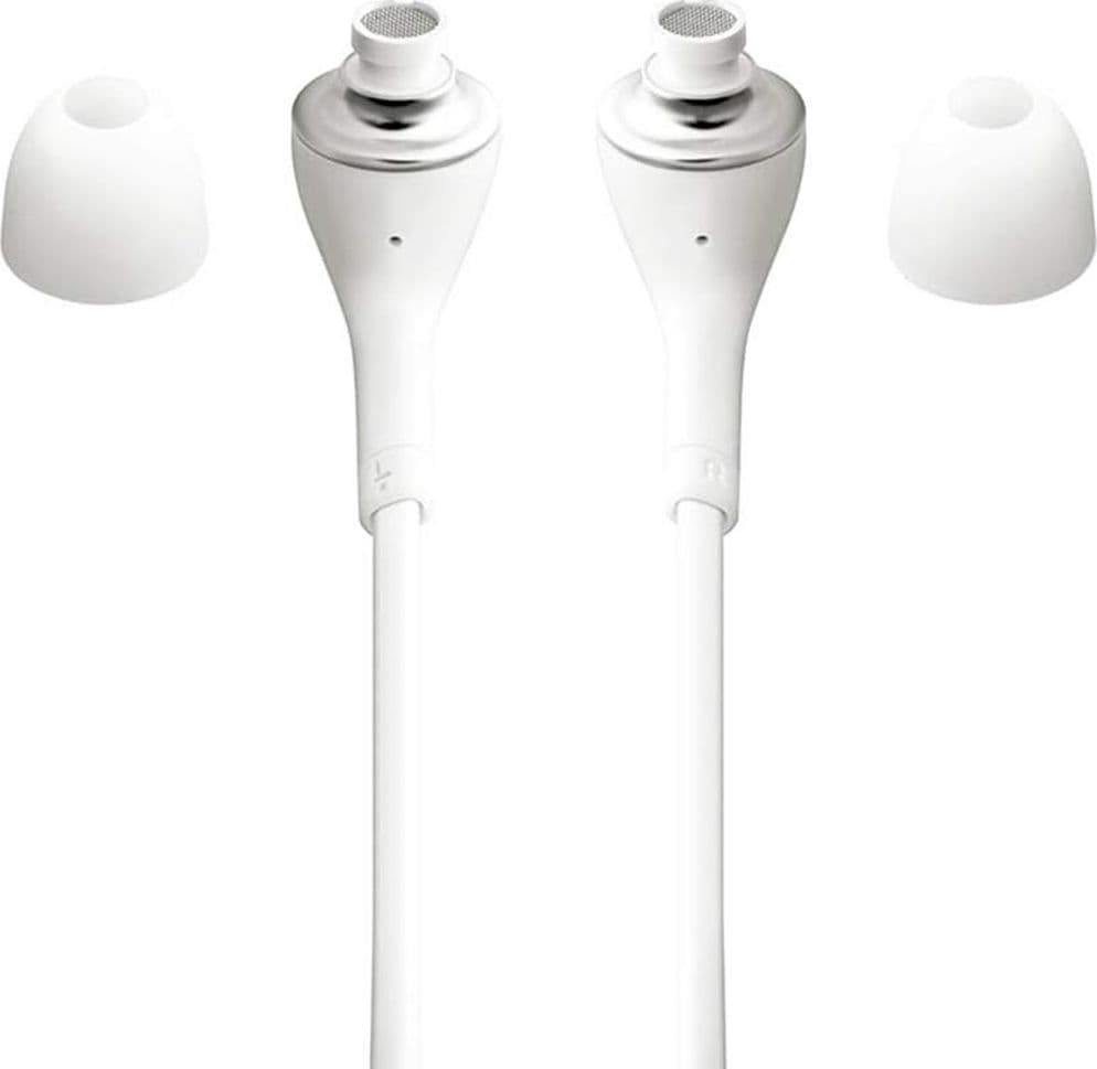 AURICOLARI STEREO PER SAMSUNG GALAXY A52S 5G CON CONTROLLO VOLUME MICROFONO BIANCO - 3