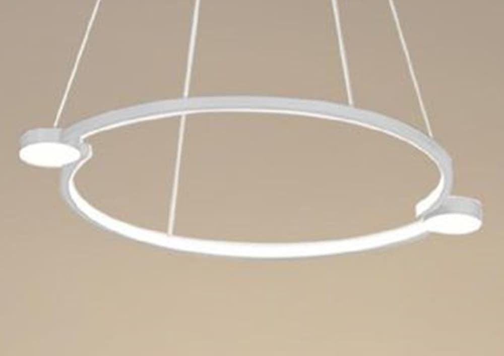 LAMPADARIO A SOSPENSIONE LED 20W CERCHIO CON TELECOMANDO DESIGN MODERNO BIANCO 71071 - 4