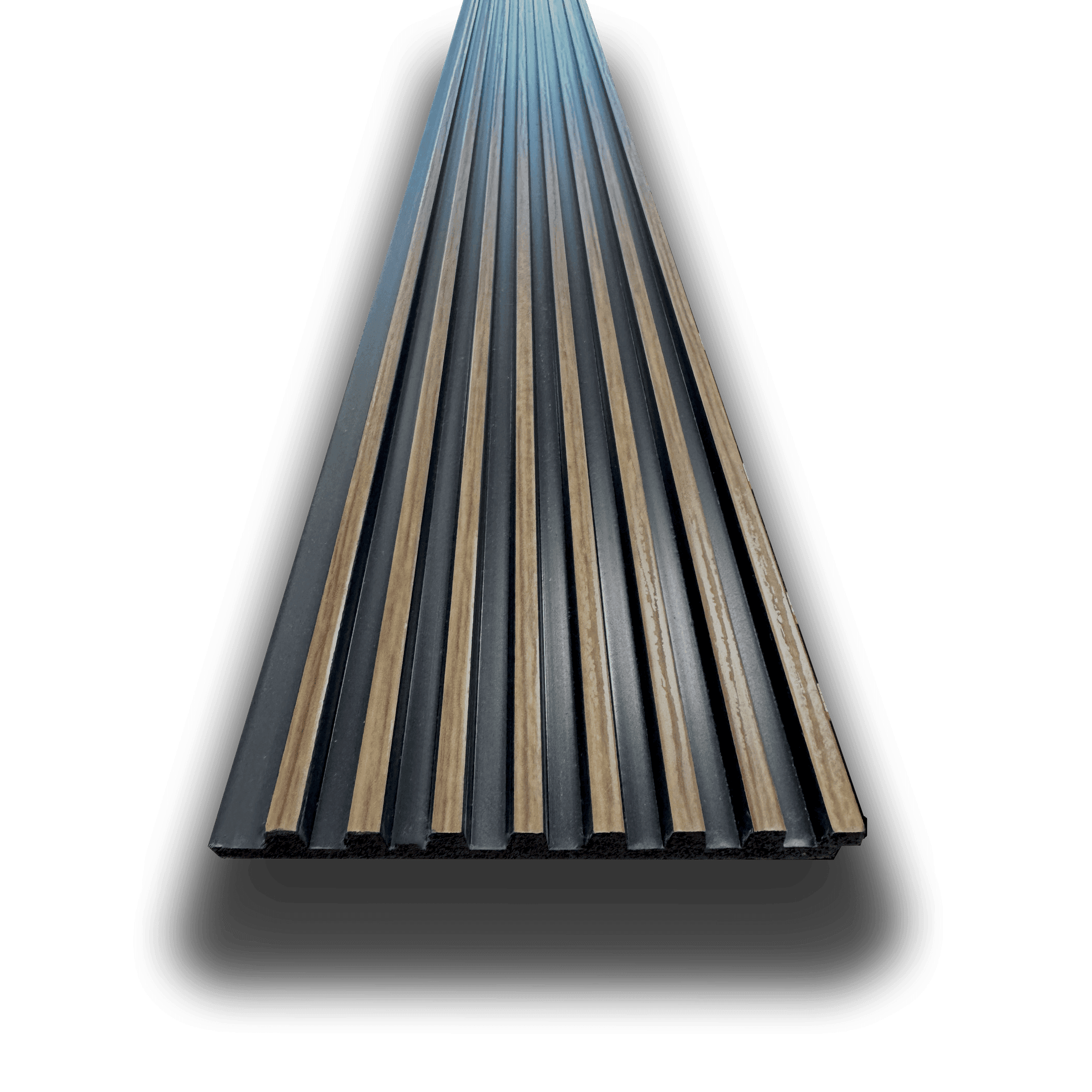 €2,99ml - Asta intera 12x122x2900mm di Rivestimento Parete Boiserie cannettato Lamelli stretti in Polimeri ROVERE BRUNO - Eternal Parquet