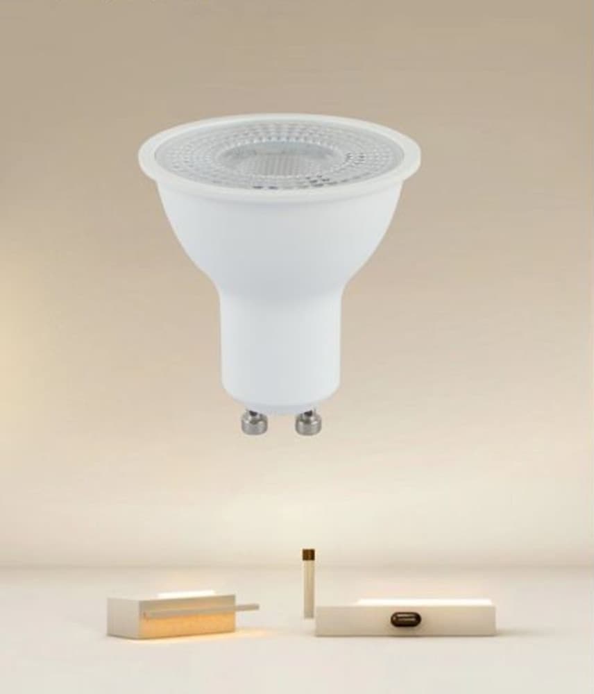 LAMPADINA A LED LAMPADA ATTACCO GU10 7W 715LM BIANCO LUCE CALDA 3000K IP20 00496 - 4