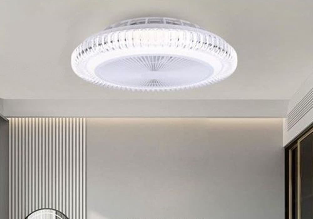 LAMPADARIO CON VENTILATORE DA SOFFITTO PLAFONIERA LED TELECOMANDO LUCE 3000-6500K 42217 - 5