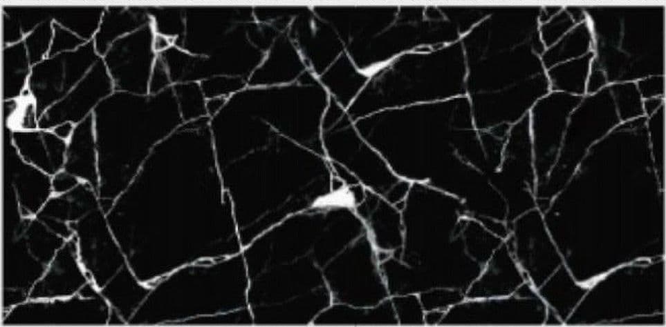 PANNELLO ADESIVO EFFETTO MARMO NERO MARMORIZZATO PARETI PARASCHIZZI 300X60CM STANZA - 3