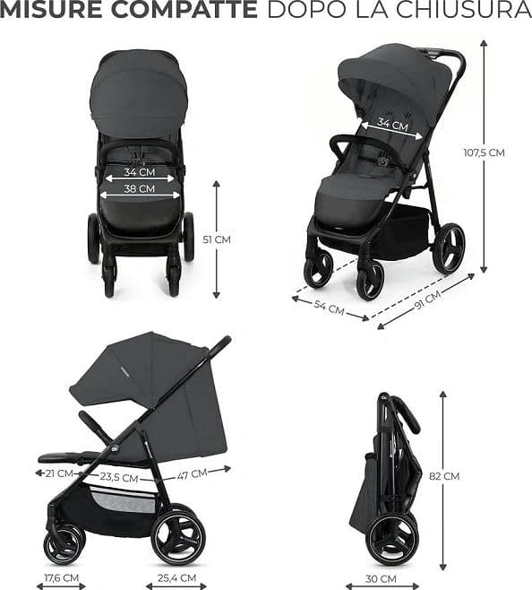 Passeggino TRIG 3 Kinderkraft-Grigio in Passeggini compatti La Casa Del Bebè - Napoli, commercioVirtuoso.it