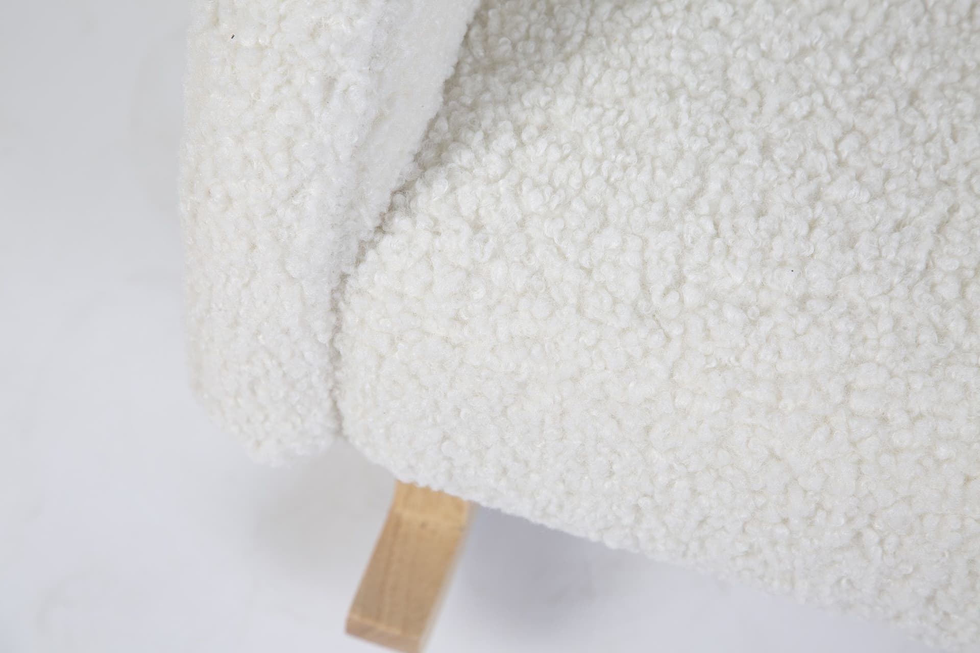 Sedia a Dondolo Childhome Teddy Bianco Natural - 5