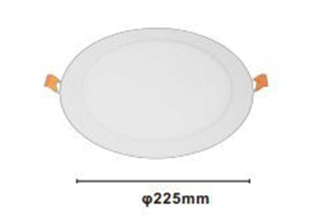 PANNELLO LED 18WATT DA INCASSO ROTONDO BIANCO Ø225MM LUCE 3000K-6500K IP20 00045 - 4