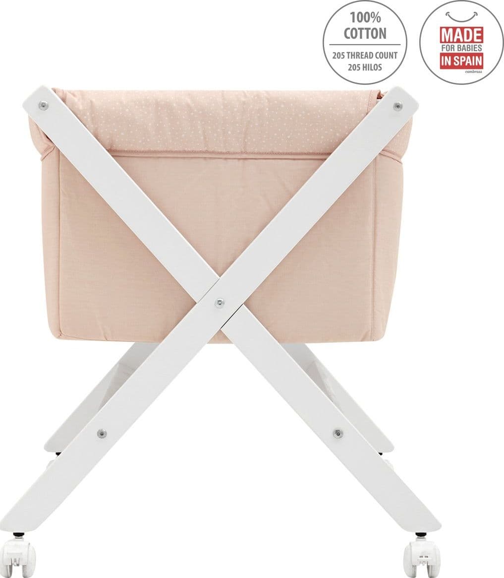 Culla X Di Legno Cambrass Une Be Teckel Pesca/Bianco - 5