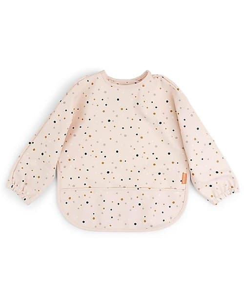 Bavaglio a Maniche Lunghe Impermeabile con Tasca - Happy Dots - Cipria Done By Deer