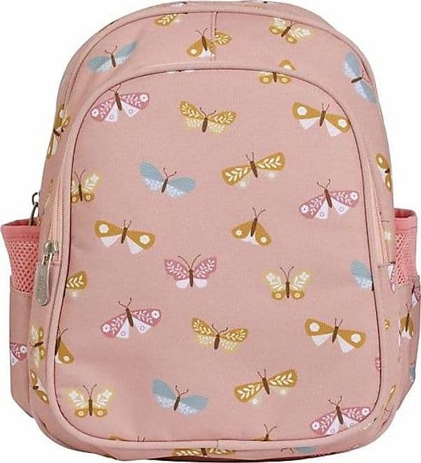 Zainetto Grande con Tasca Termica - Farfalle - 27x32x19 cm - Mantiene  A Little Lovely Company