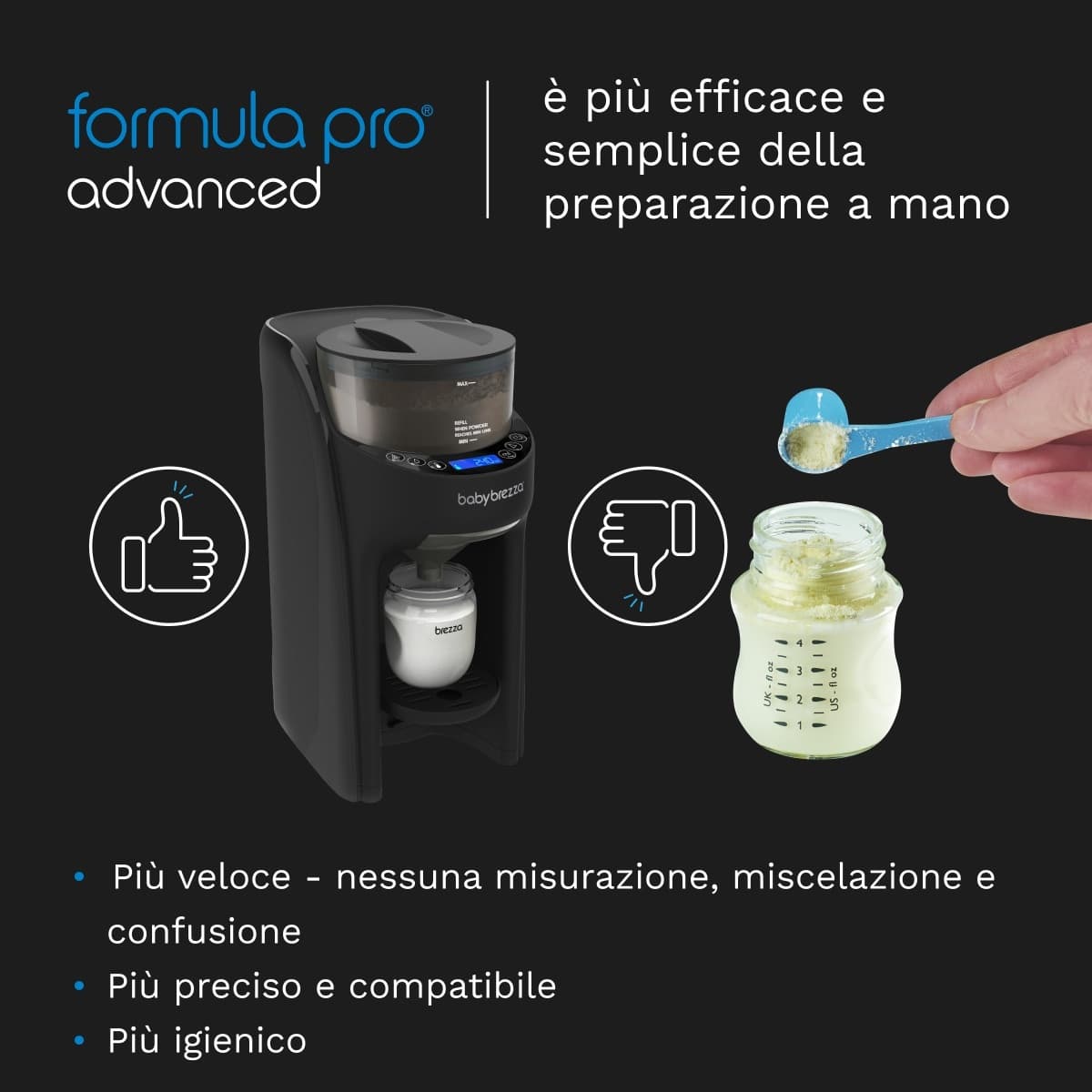 Miscelatore Baby Brezza Formula Pro Advanced Black - 6