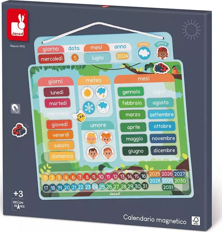 Calendario Magnetico Janod Versione Italiana - 6