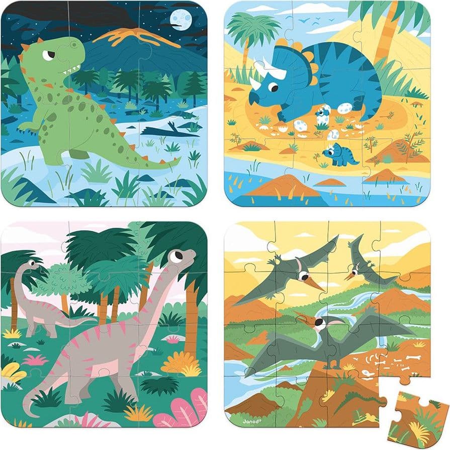 Puzzle Evolutivo Janod I Dinosauri - 3