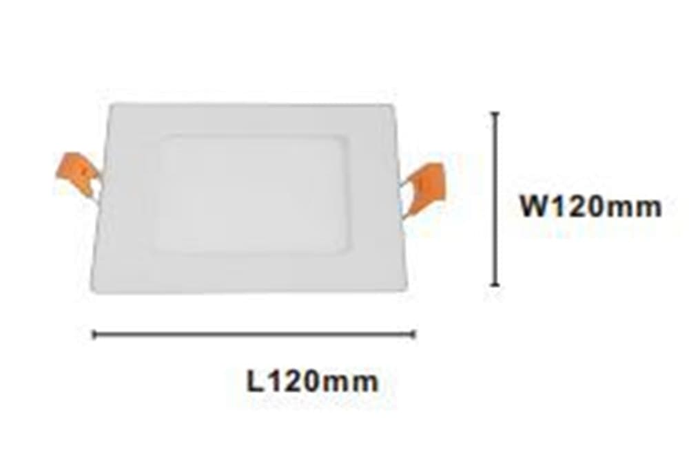 PANNELLO LED 6 WATT DA INCASSO QUADRATO BIANCO 120MM LUCE 3000K-6500K IP20 00083 - 4