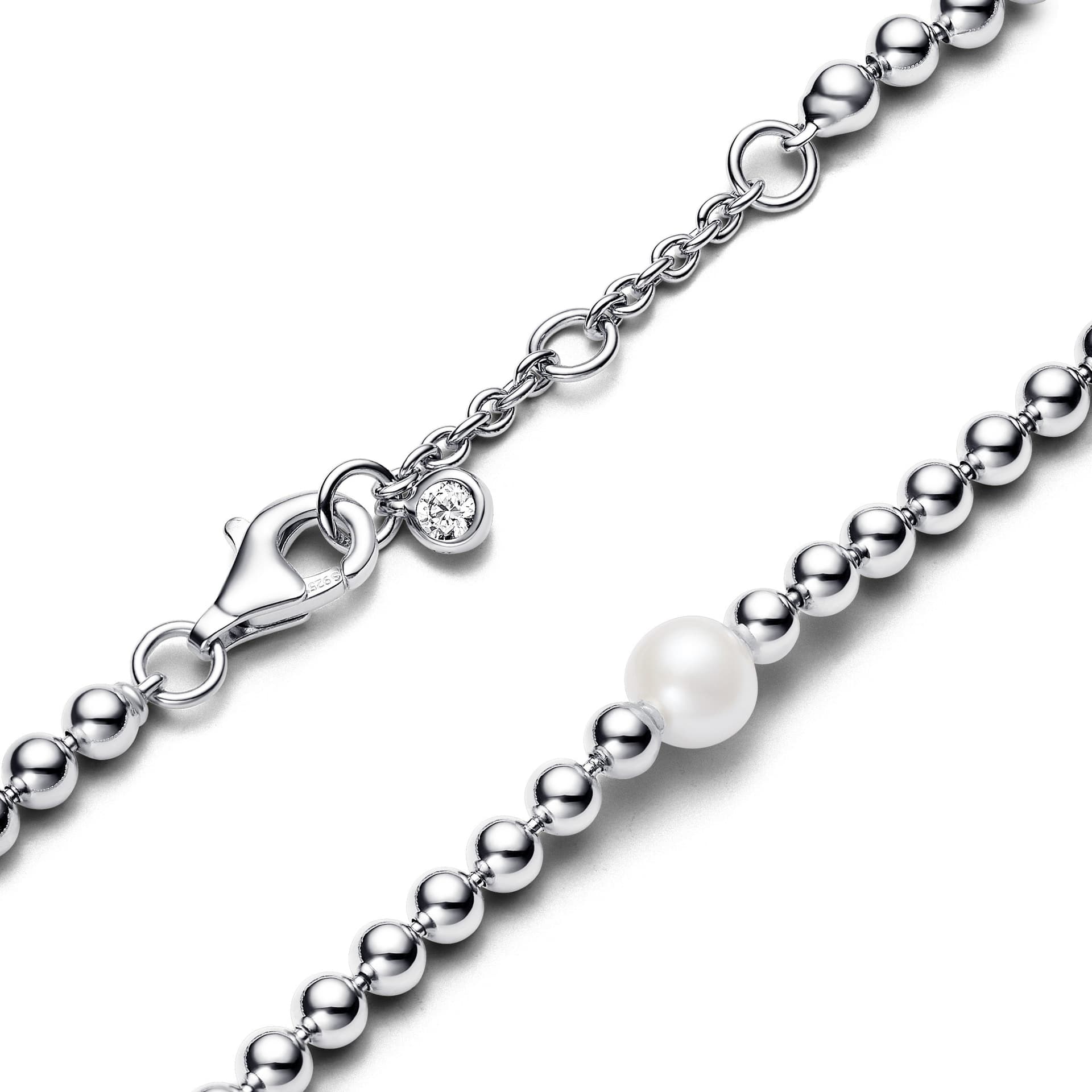 Pandora - Bracciale con Perla d’Acqua Dolce Coltivata e Sfere - 2
