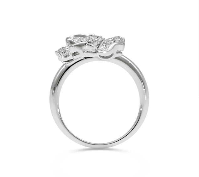 LEO PIZZO- Anello Flora oro bianco - 3