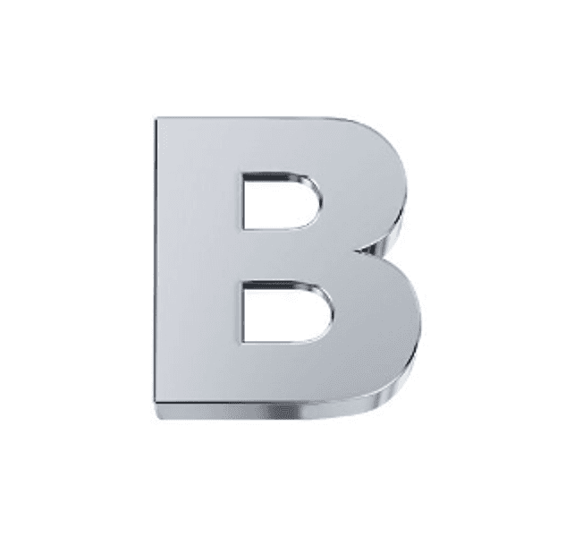 ELEMENTS - Elemento  Lettera B In Oro Bianco