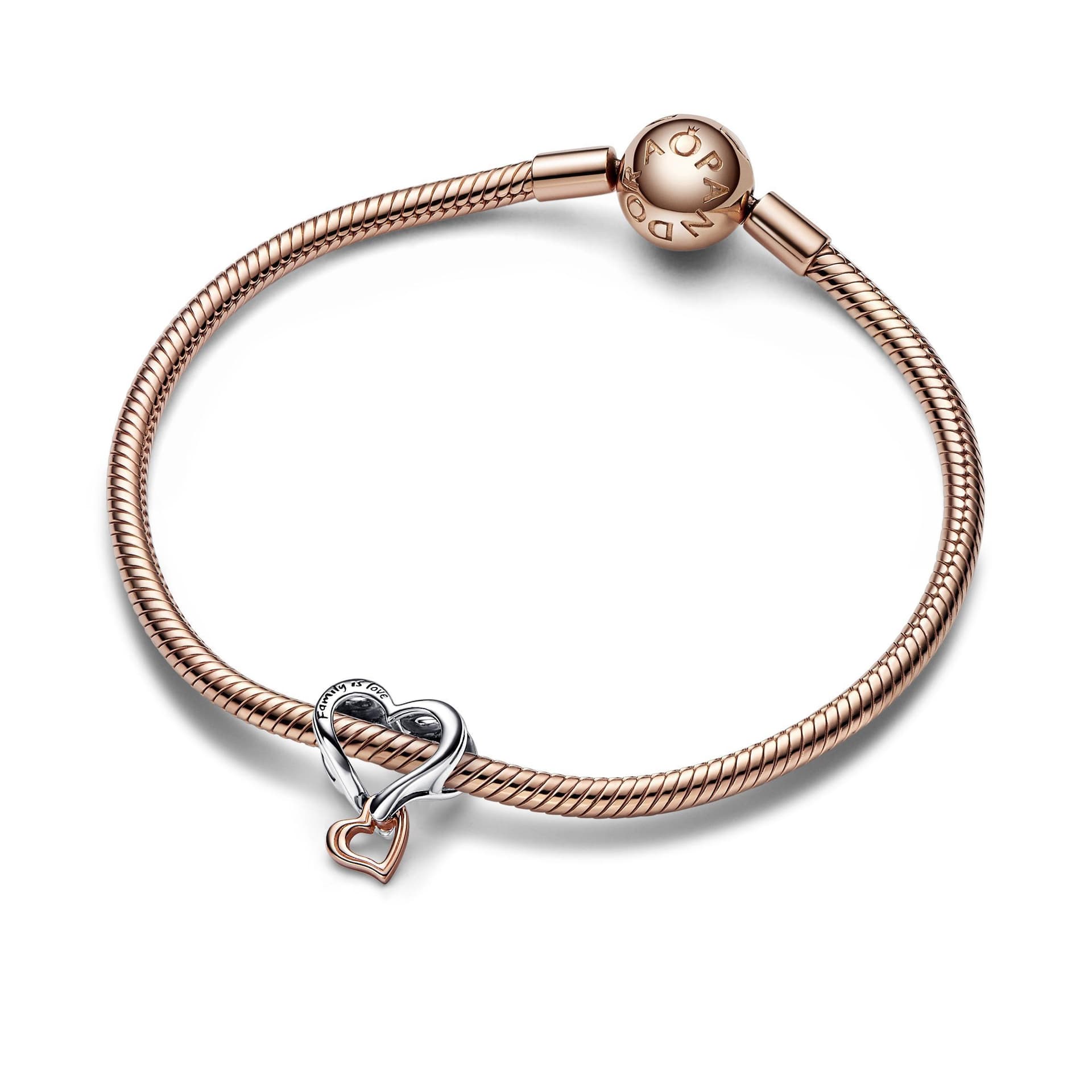 Pandora - Charm Openwork Cuore Infinito "Family is Love" - 3