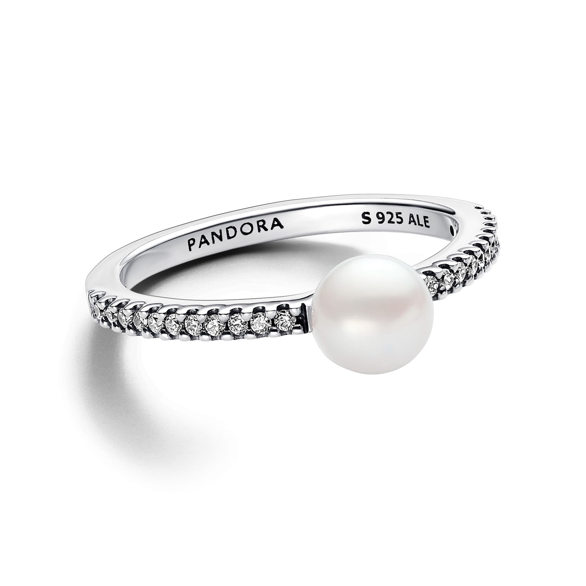 Pandora - Anello Perla d’Acqua Dolce Coltivata e Pavè in Anelli Alba Gioielli - Casoria, commercioVirtuoso.it