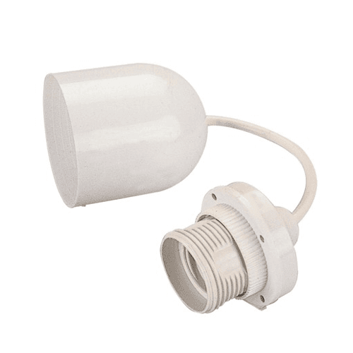POLY POOL Portalampada Con Cavo Fissaggio a Soffitto E27 Bianco