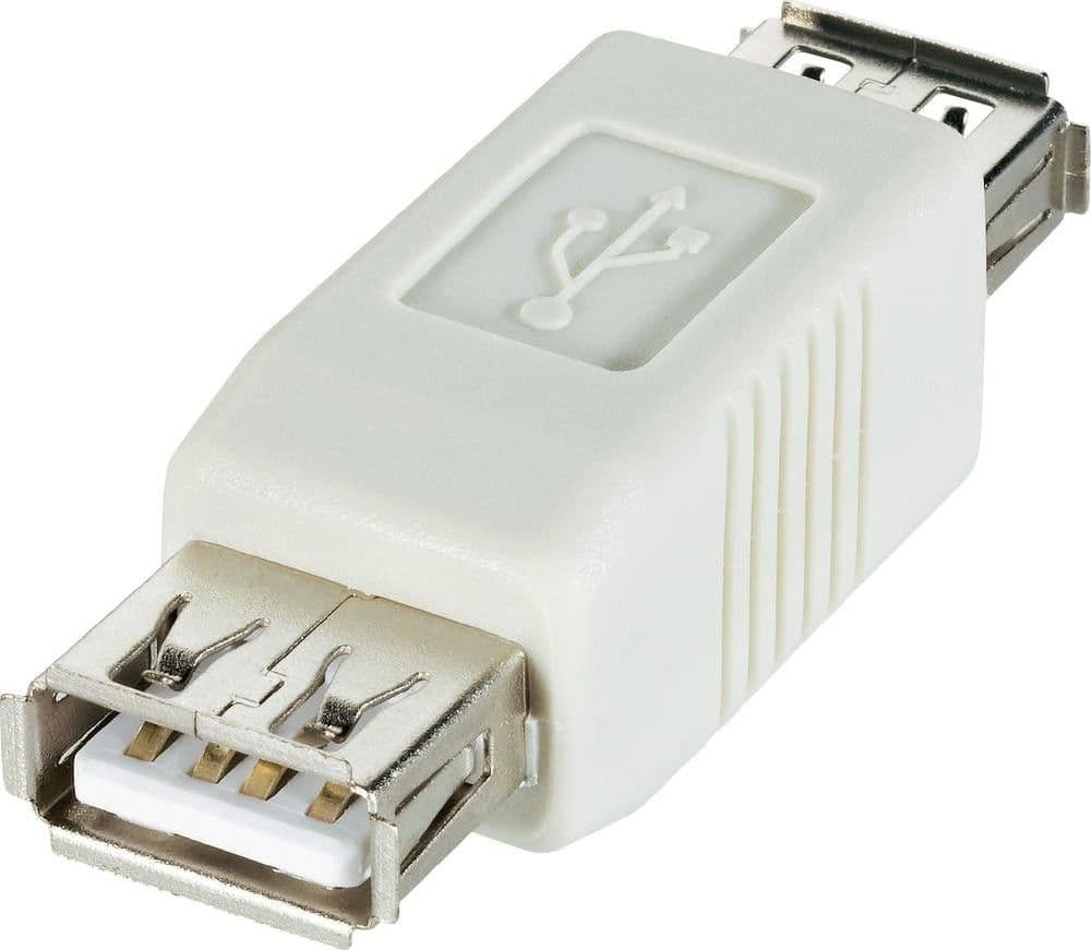 Adattatore USB-A Femmina USB-A Femmina Bianco - 5