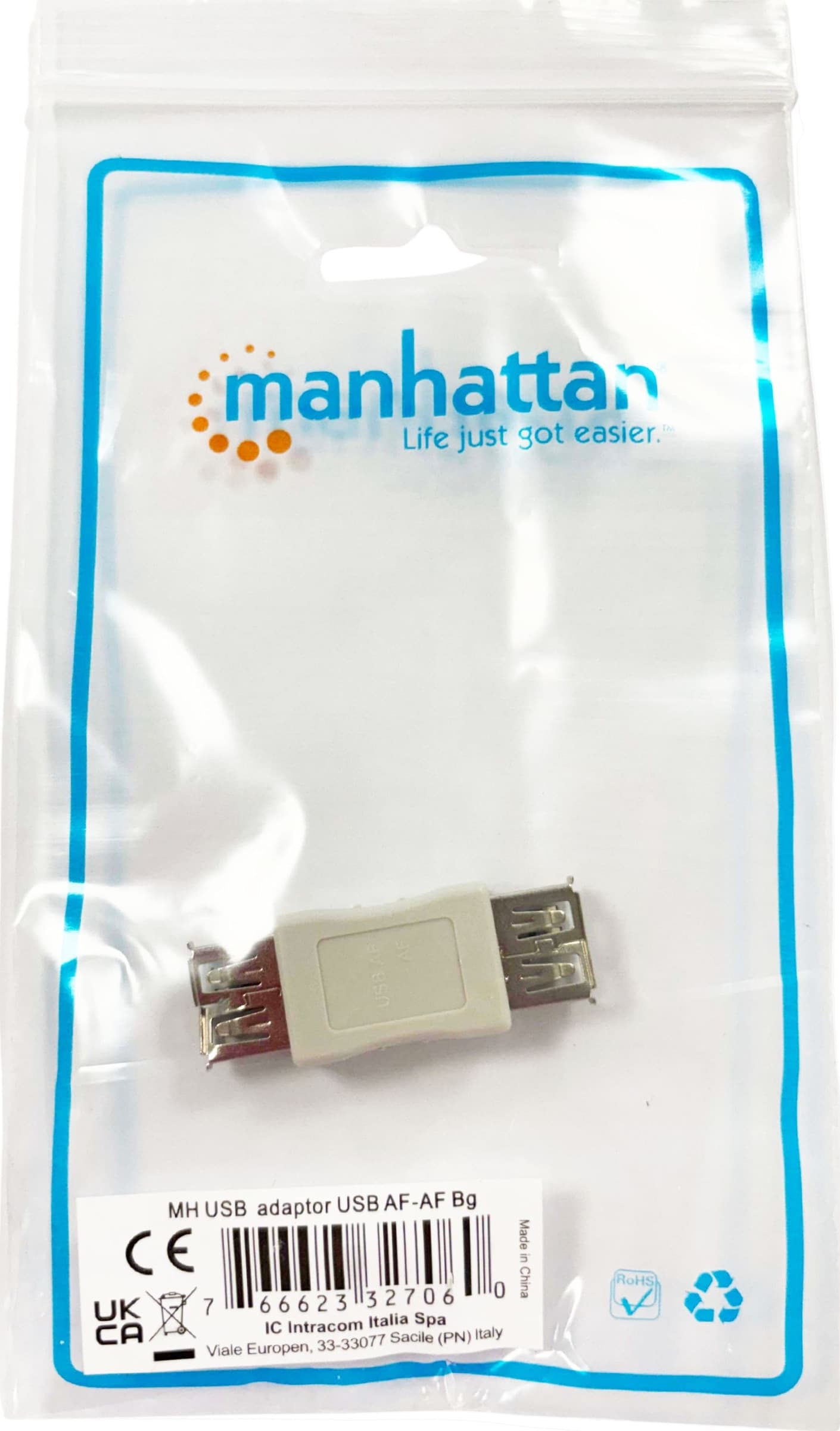 Adattatore USB-A Femmina USB-A Femmina Bianco - 6