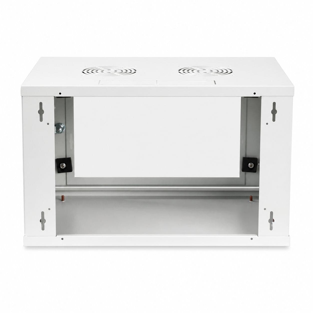 Armadio Rack 19'' a muro 6 unit&agrave prof. 320 Grigio Assemblato - 14