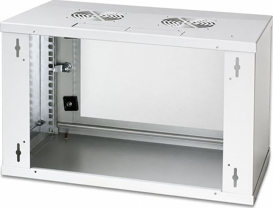 Armadio Rack 19'' a muro 6 unit&agrave prof. 320 Grigio Assemblato - 20