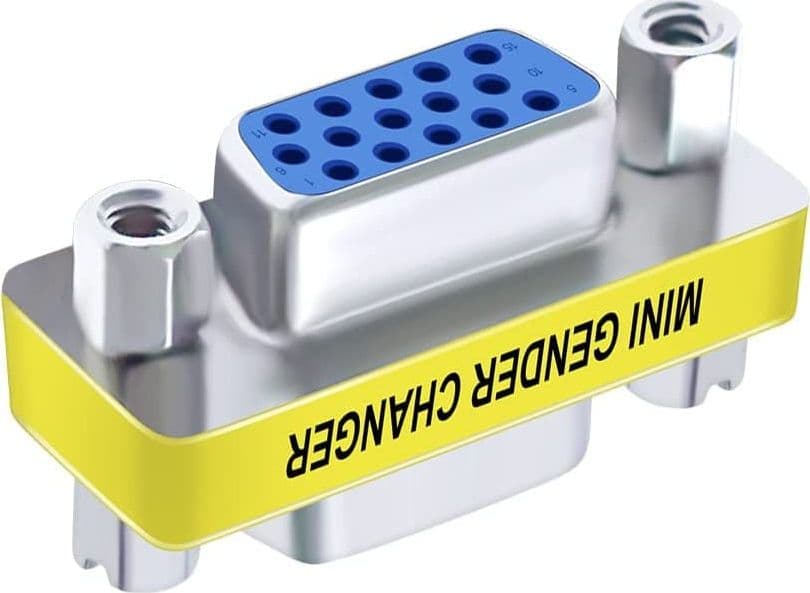 Mini Gender Changer VGA DB 15 poli HD F/F - 8