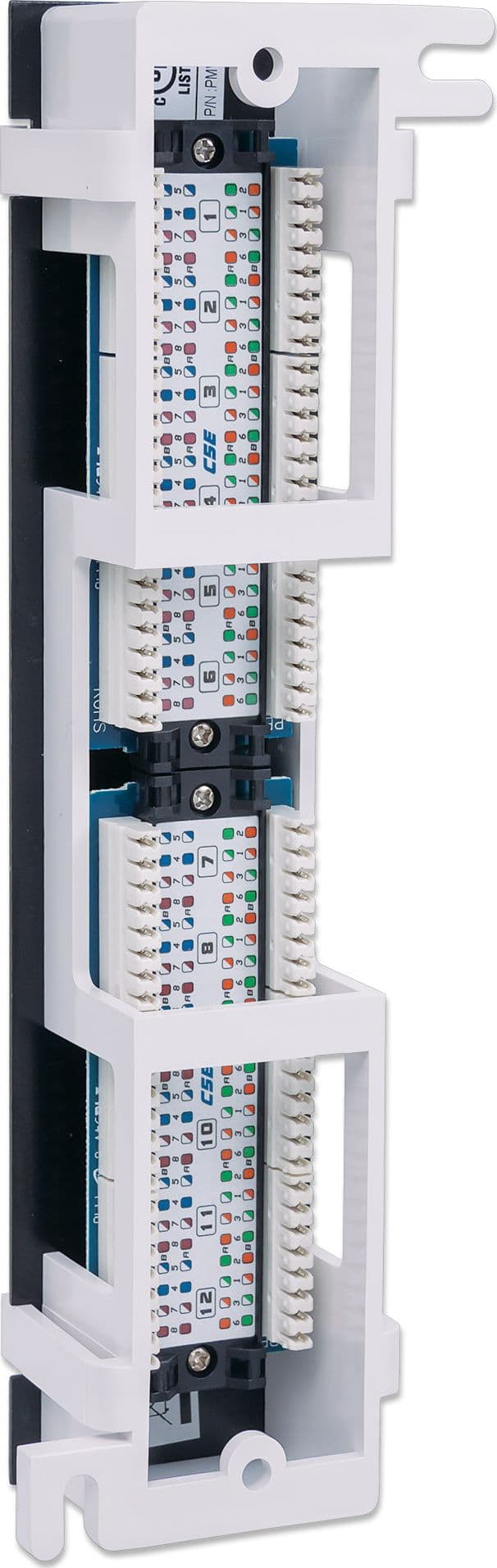 Pannello Patch 12 Porte UTP Cat5e Installazione a Muro - 11