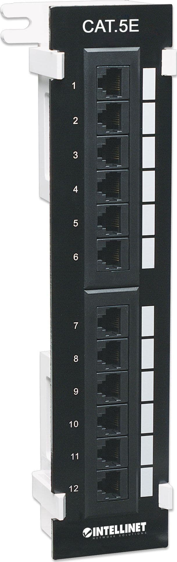 Pannello Patch 12 Porte UTP Cat5e Installazione a Muro - 13