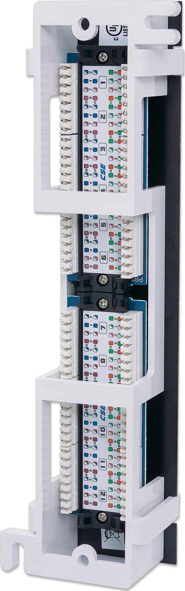 Pannello Patch 12 Porte UTP Cat5e Installazione a Muro - 14
