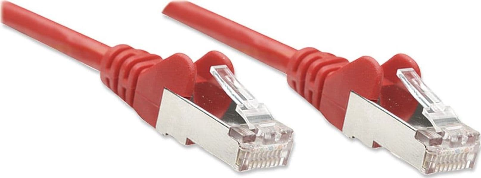 Cavo di rete Patch in Rame Schermato Cat. 5e Rosso F/UTP 0,5 m - 10