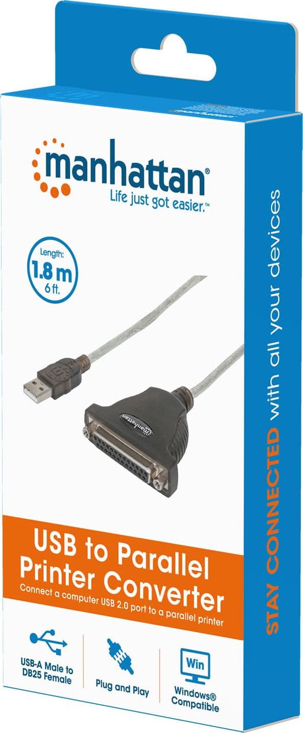 Convertitore USB a Stampante Parallela DB25 F - 10