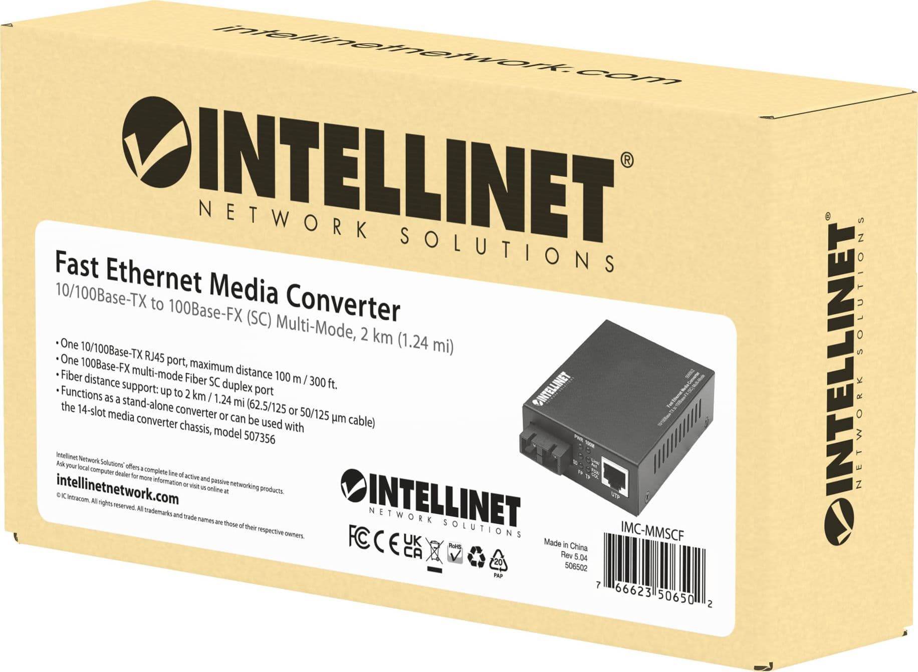 Convertitore RJ45 - Fibra SC Multimodale - 6