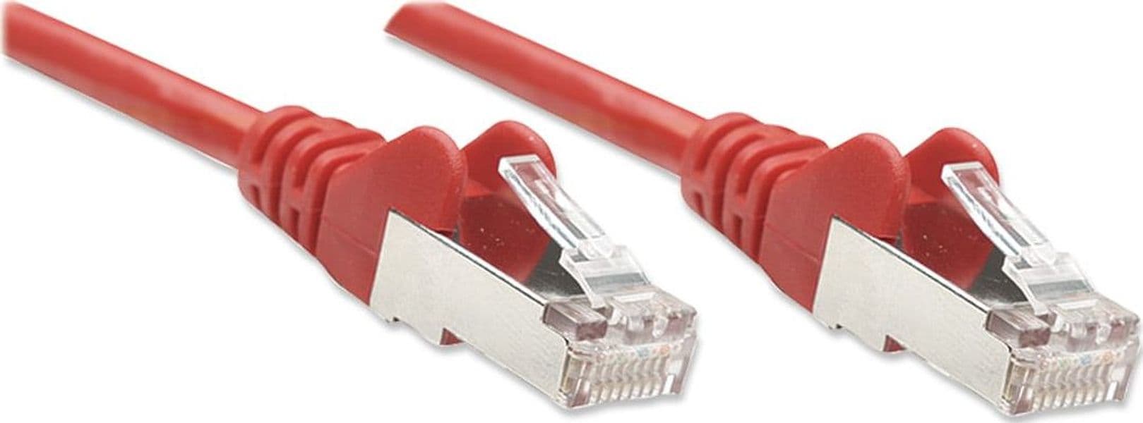 Cavo di rete Patch in Rame Schermato Cat. 5e Rosso F/UTP 3 metri - 9