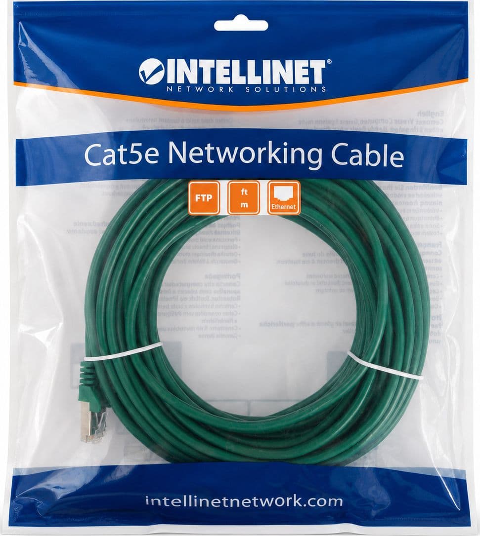 Cavo di rete Patch in Rame Schermato Cat. 5e Verde F/UTP 20 m - 17